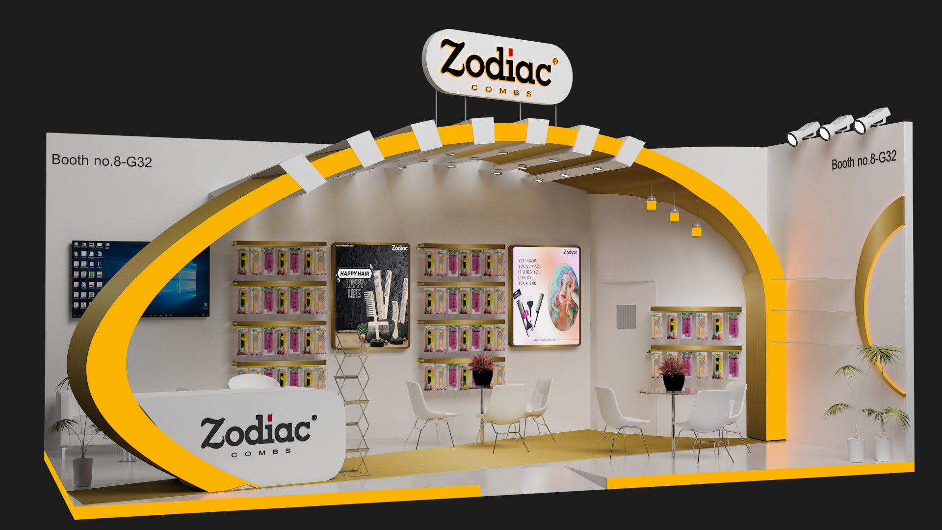 Actual built exhibition stall by Magnet Plus Events